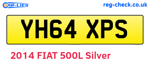 YH64XPS are the vehicle registration plates.
