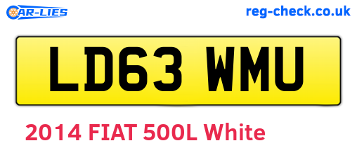 LD63WMU are the vehicle registration plates.