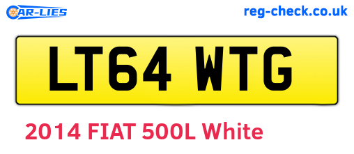 LT64WTG are the vehicle registration plates.