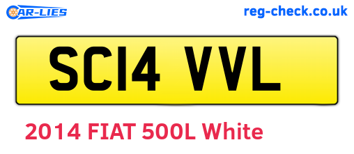 SC14VVL are the vehicle registration plates.