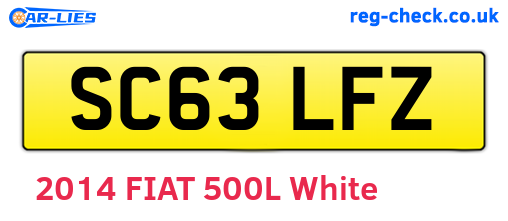 SC63LFZ are the vehicle registration plates.