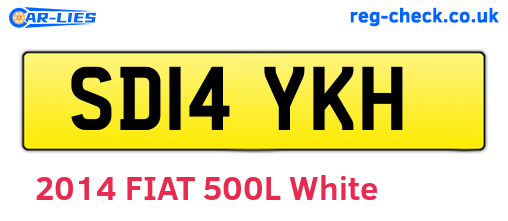 SD14YKH are the vehicle registration plates.