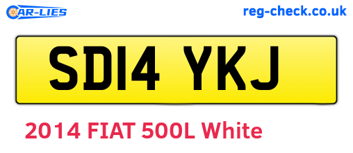 SD14YKJ are the vehicle registration plates.