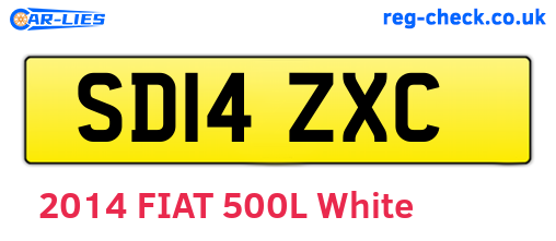 SD14ZXC are the vehicle registration plates.