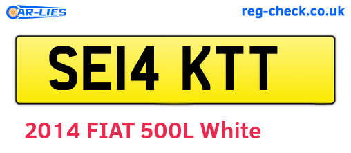 SE14KTT are the vehicle registration plates.