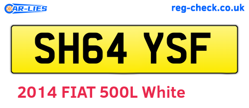 SH64YSF are the vehicle registration plates.