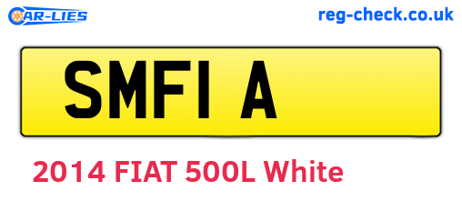 SMF1A are the vehicle registration plates.