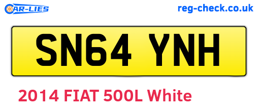 SN64YNH are the vehicle registration plates.