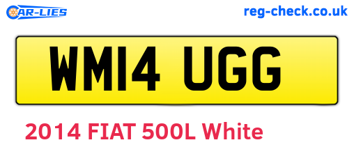 WM14UGG are the vehicle registration plates.