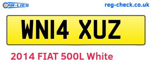 WN14XUZ are the vehicle registration plates.