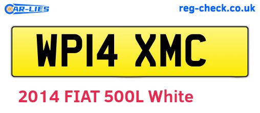 WP14XMC are the vehicle registration plates.