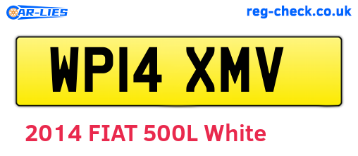 WP14XMV are the vehicle registration plates.