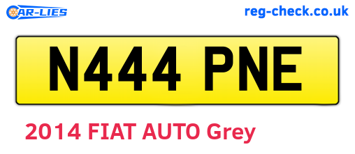 N444PNE are the vehicle registration plates.
