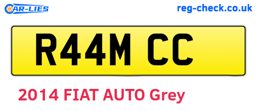 R44MCC are the vehicle registration plates.