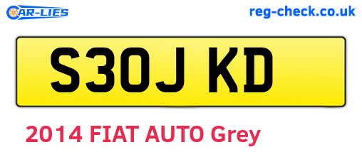 S30JKD are the vehicle registration plates.