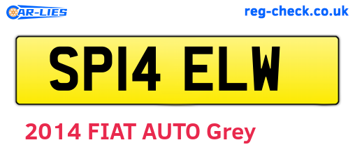 SP14ELW are the vehicle registration plates.