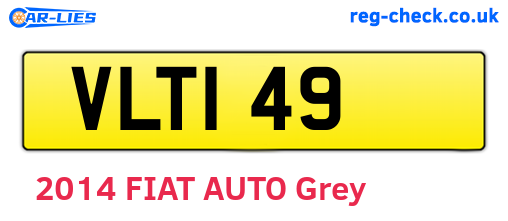 VLT149 are the vehicle registration plates.