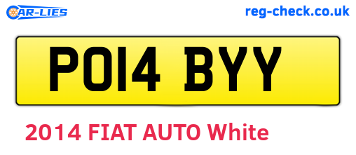 PO14BYY are the vehicle registration plates.