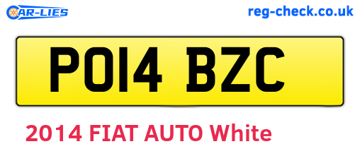 PO14BZC are the vehicle registration plates.