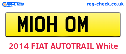 M10HOM are the vehicle registration plates.
