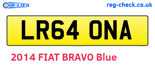 LR64ONA are the vehicle registration plates.