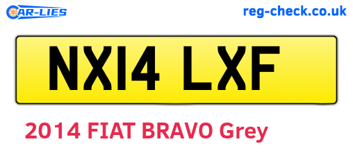 NX14LXF are the vehicle registration plates.