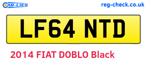 LF64NTD are the vehicle registration plates.