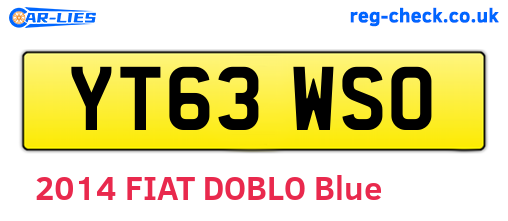 YT63WSO are the vehicle registration plates.