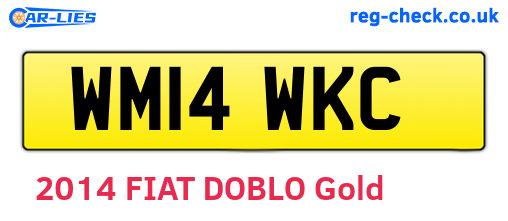 WM14WKC are the vehicle registration plates.