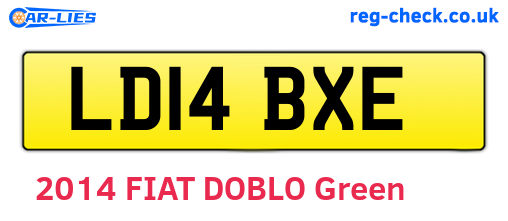 LD14BXE are the vehicle registration plates.