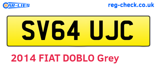 SV64UJC are the vehicle registration plates.