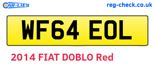 WF64EOL are the vehicle registration plates.