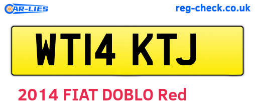 WT14KTJ are the vehicle registration plates.