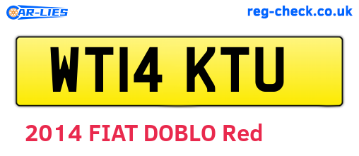 WT14KTU are the vehicle registration plates.