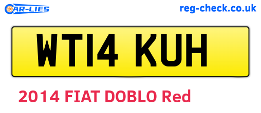 WT14KUH are the vehicle registration plates.
