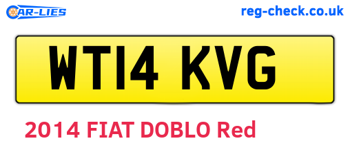 WT14KVG are the vehicle registration plates.