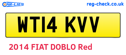 WT14KVV are the vehicle registration plates.
