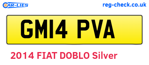 GM14PVA are the vehicle registration plates.