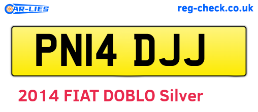 PN14DJJ are the vehicle registration plates.