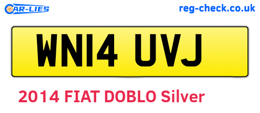 WN14UVJ are the vehicle registration plates.