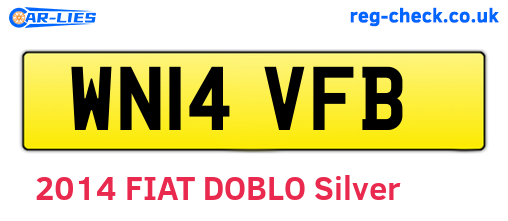WN14VFB are the vehicle registration plates.