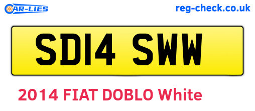 SD14SWW are the vehicle registration plates.