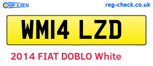 WM14LZD are the vehicle registration plates.
