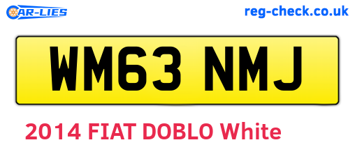 WM63NMJ are the vehicle registration plates.