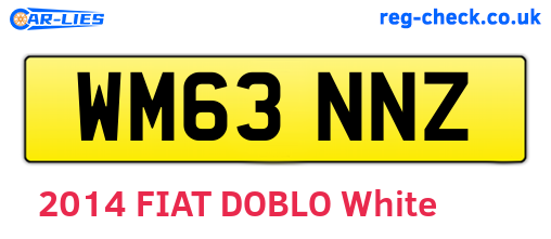 WM63NNZ are the vehicle registration plates.