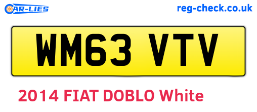 WM63VTV are the vehicle registration plates.