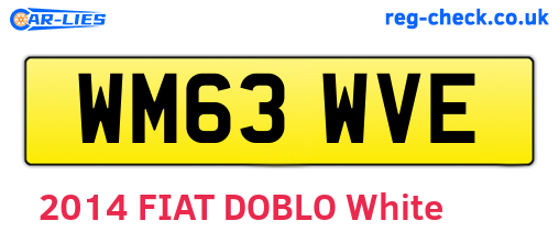 WM63WVE are the vehicle registration plates.