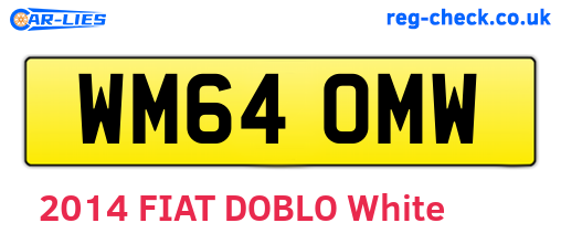 WM64OMW are the vehicle registration plates.