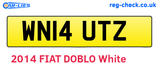 WN14UTZ are the vehicle registration plates.
