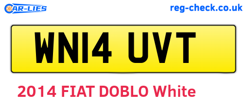 WN14UVT are the vehicle registration plates.
